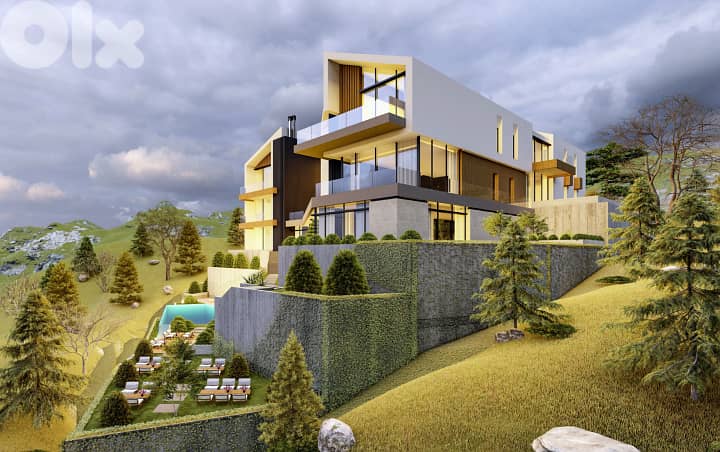 zaarour luxury chalet with garden & shared pool payment facility #6603 2