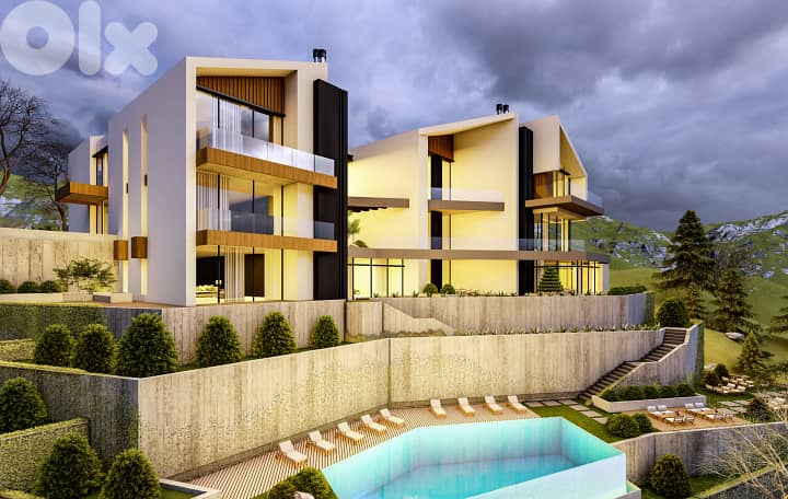 zaarour luxury chalet with garden & shared pool payment facility #6603 1