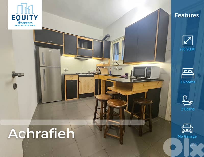 Furnished 230SQM Apartment With Terrace For Rent In Achrafieh#AA165324 0