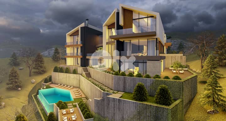 zaarour luxury chalet with garden &shared pool, payment facility #6604 1