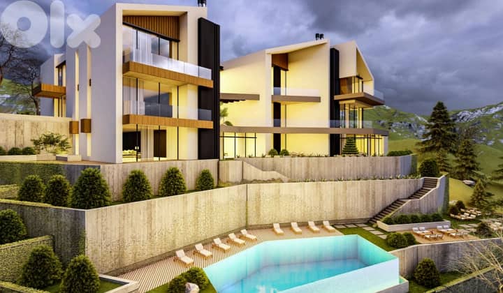 zaarour luxury chalet with garden &shared pool, payment facility #6604 0