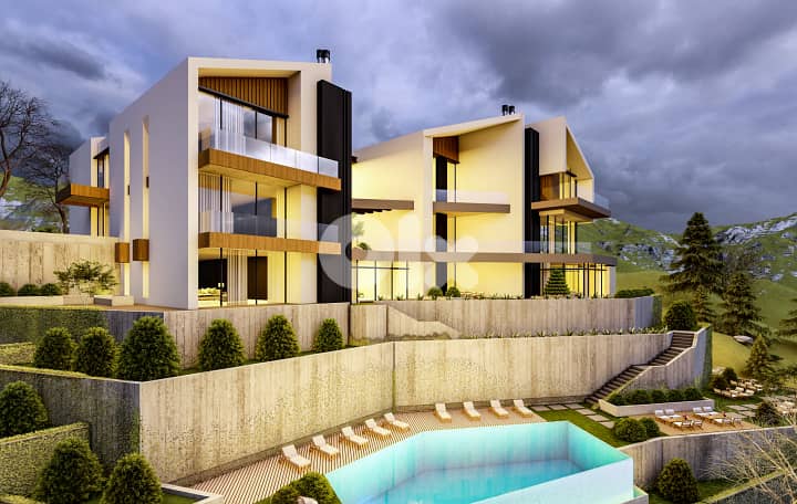 zaarour luxury chalet with garden &shared pool, payment facility #6604 3