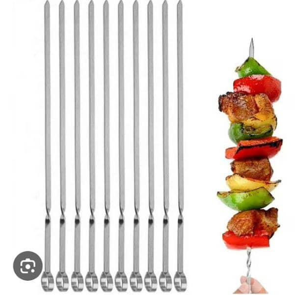 stainless barbecue sticks 0