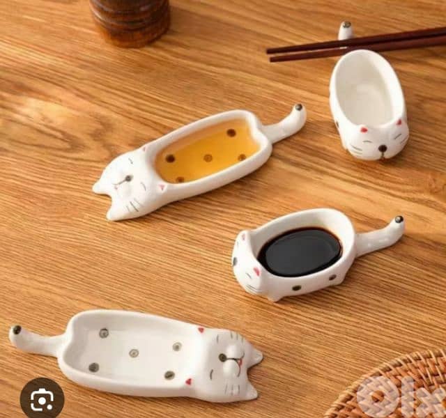 cute cat sauce plates 2