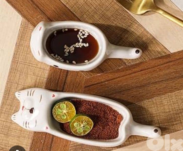 cute cat sauce plates 4