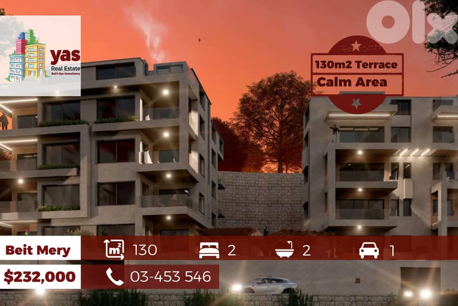 Beit Mery 150m2 | Under Construction | Payment Facilities | View | PA 0