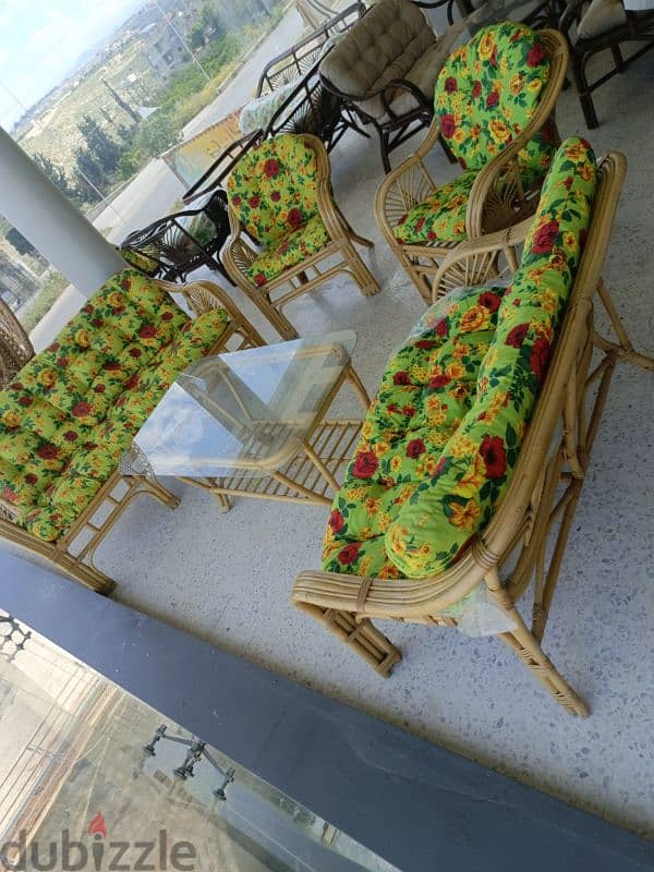 outdoor furniture natural bamboo made in Indonesia 2