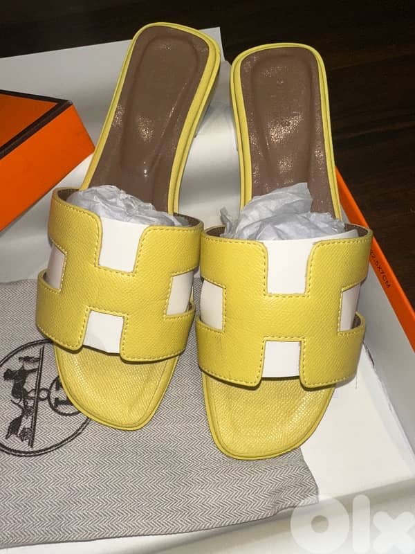 Hermes oran sandals size 39 COPY A 0