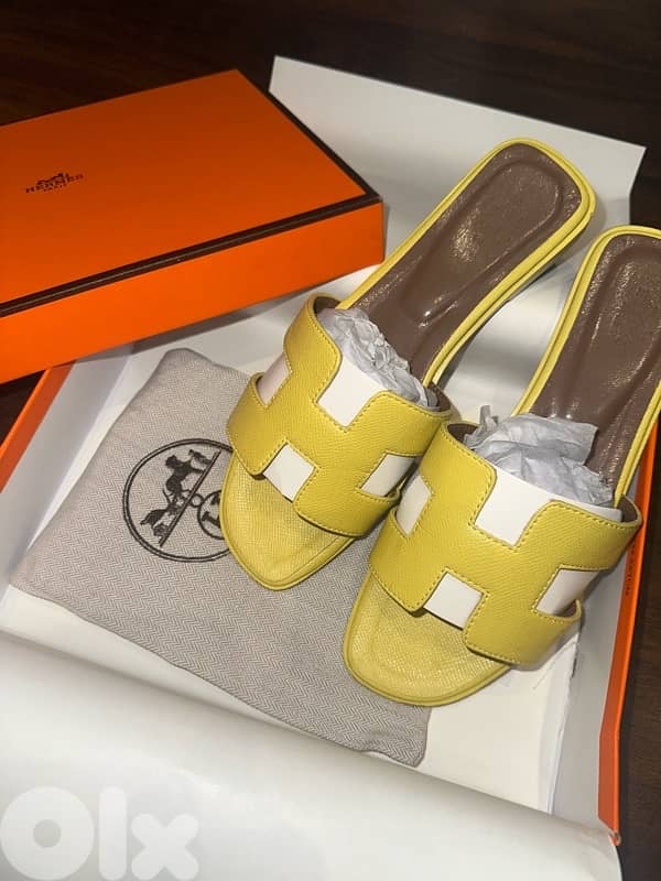 Hermes oran sandals size 39 COPY A 1