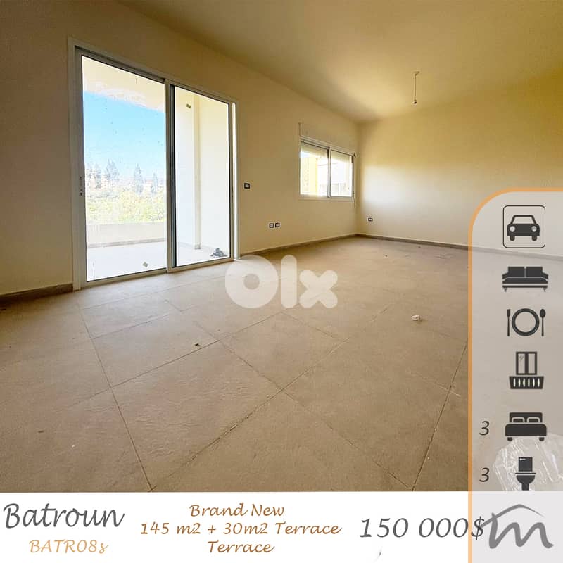 Batroun | 60% DOWNPAYMENT , 18 MONTHS PAYMENT FACILITIES | Brand New 0