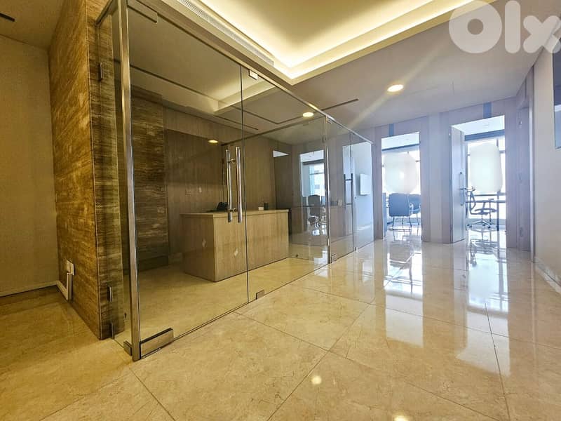 JH25-4102 Furnished Office 145m2 for rent in Ras Beirut, $ 2,500 cash 0