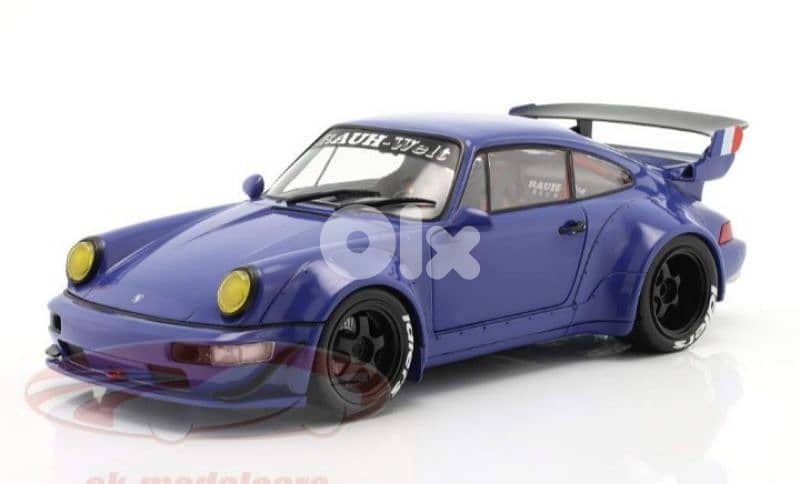 Porsche 911 (964) RWB diecast car model 1;18 1