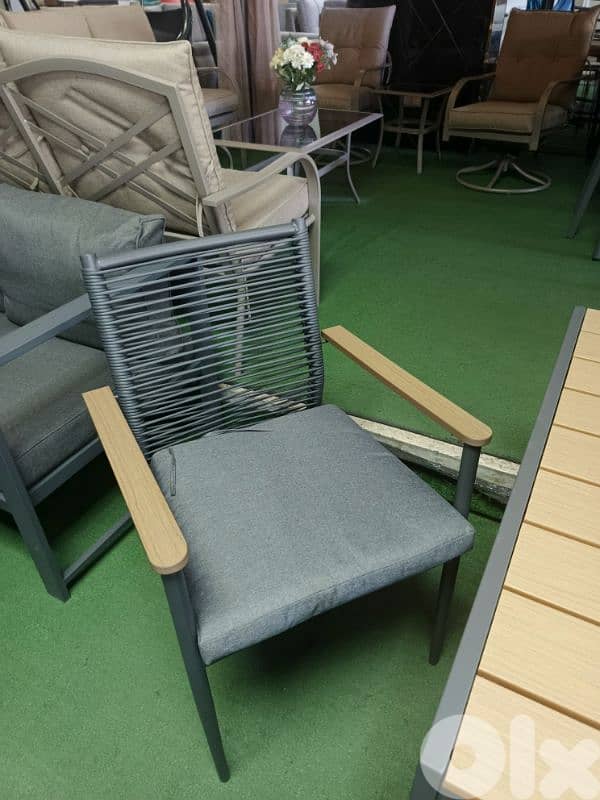 طاولة ستيل مع ٦ كراسي Table steel with 6 chairs 2