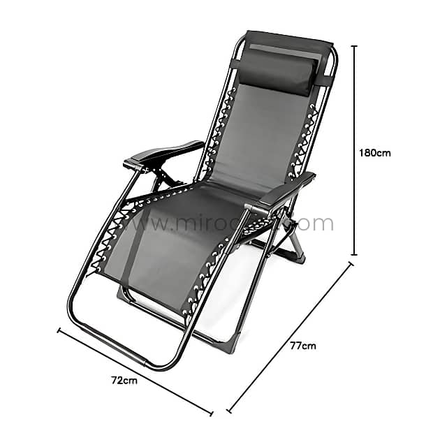 Relaxing Zero-Gravity Sun Lounger – Adjustable Comfort, Holds 400lb 5