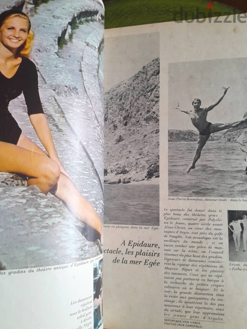 Vintage PARIS MATCH 1965 with report about Johnny Hallyday & S. Vartan 6