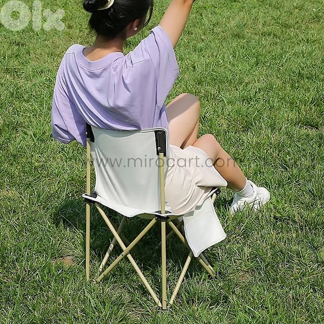 Easy-Fold Camping Chair – Ultra-Light & Waterproof with Bag & Pocket 1