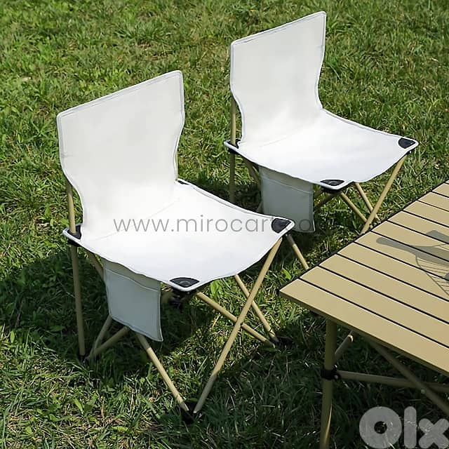 Easy-Fold Camping Chair – Ultra-Light & Waterproof with Bag & Pocket 2