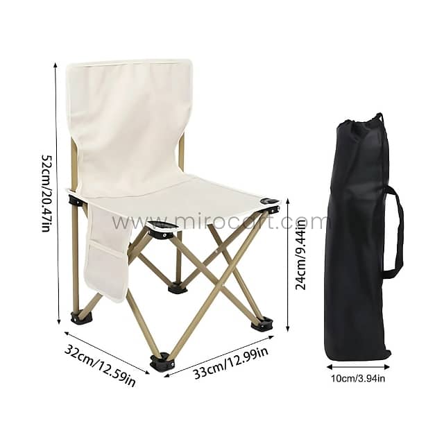 Easy-Fold Camping Chair – Ultra-Light & Waterproof with Bag & Pocket 14