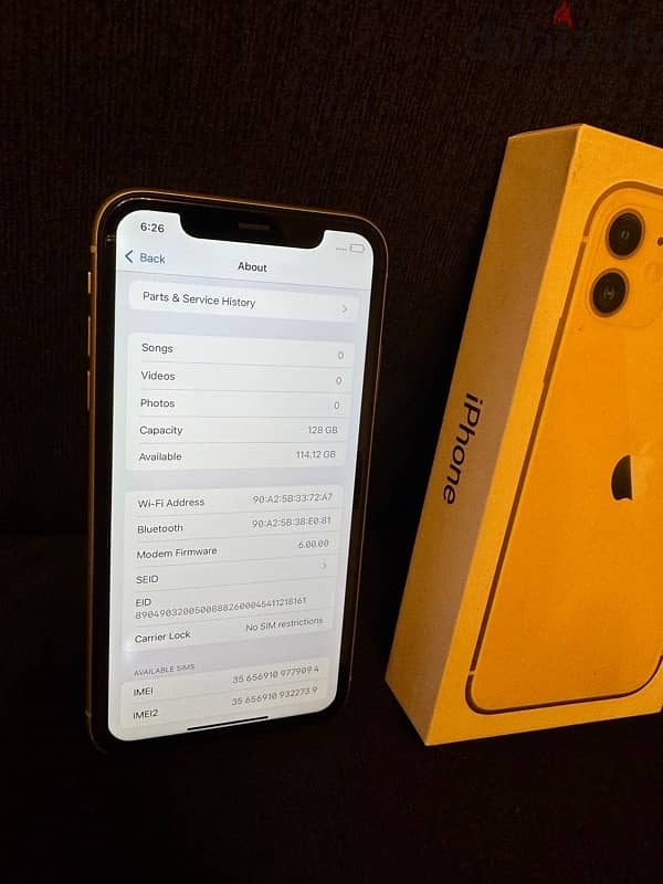 iphone 11 128gb changed screen and battery with charge and box 3