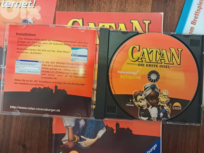 Original Catan 1999 pc game cd 1