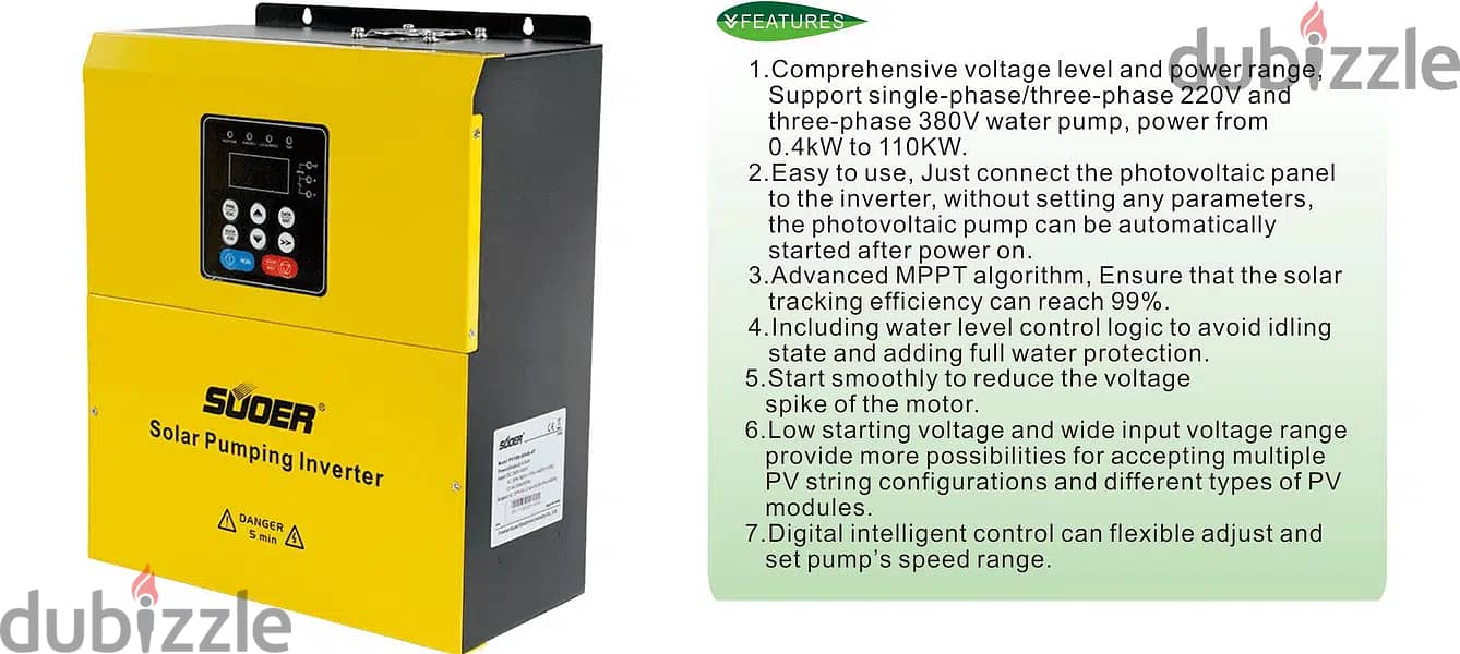 Water pump inverter انفرتر طرنبة مياه على الطاقة الشمسية 3