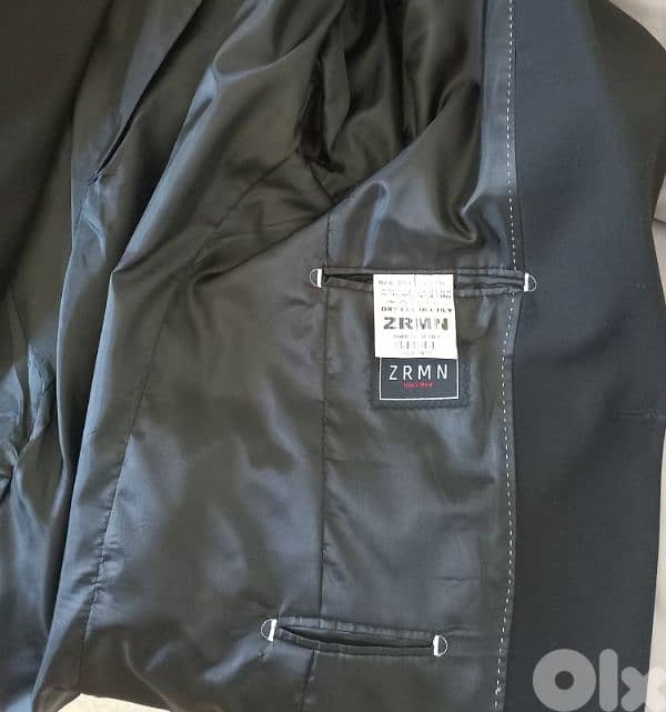 Graduation Black 3-piece Suit,Size 46 1