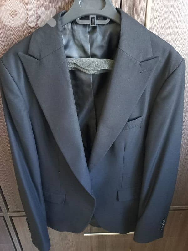 Graduation Black 3-piece Suit,Size 46 2