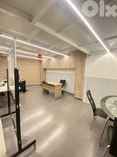 central kitchen with delivery access and parking walk in freezer