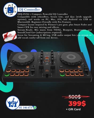 DJ Controller DDJ FLX4