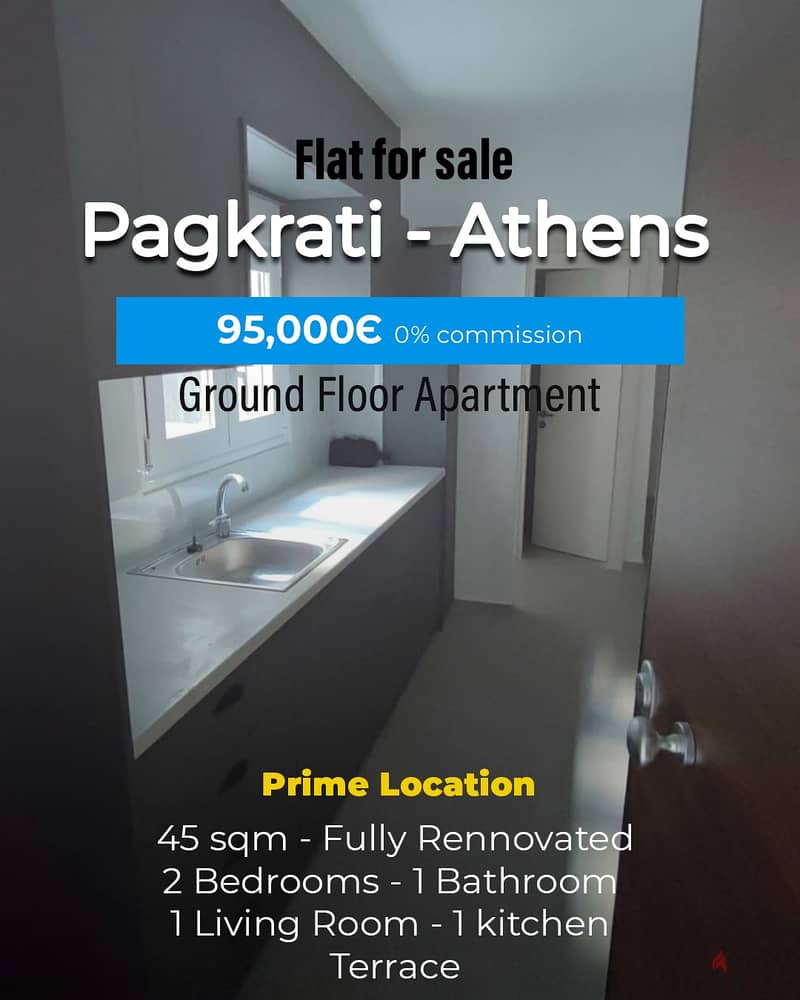 45 sqm Apt-Pagrati- Athens -Greece - Prime 0