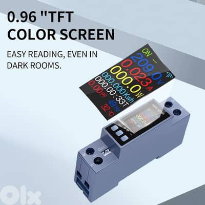 Tuya Smart Energy Meter 0.96 Inch 8 In 1 Tuya