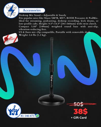 Accessories: Desktop Mic Stand