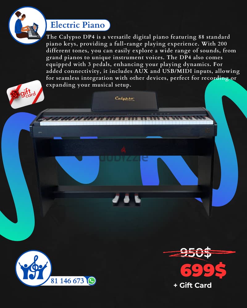 Electric Piano Calypso DP4 0