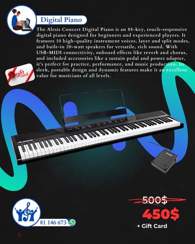 Alesis Concert Digital Piano