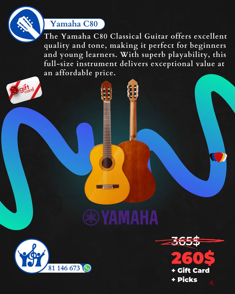 Yamaha C80 Guitar 0