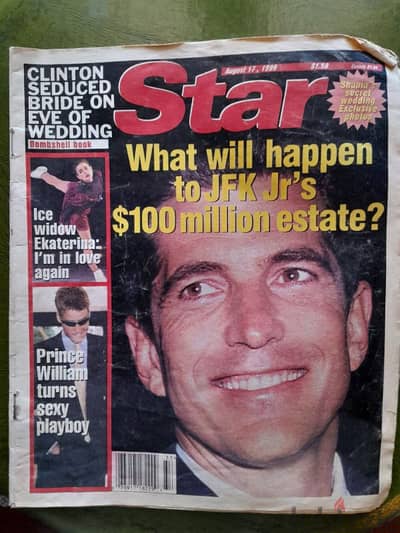 Vintage Star Magazine, August 17, 1999, John F. Kennedy, Jr.