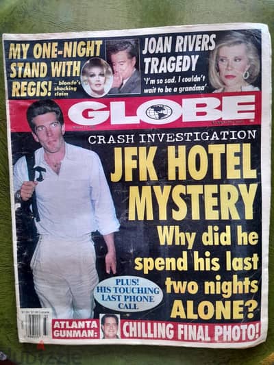 Vintage Globe Magazine August 17 1999 John F Kennedy Joan Rivers