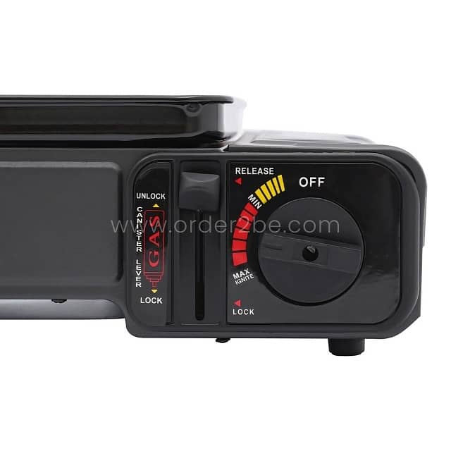 Portable Camping Grill Stove – Dual Flame, Carry Case & Drip Tray 5