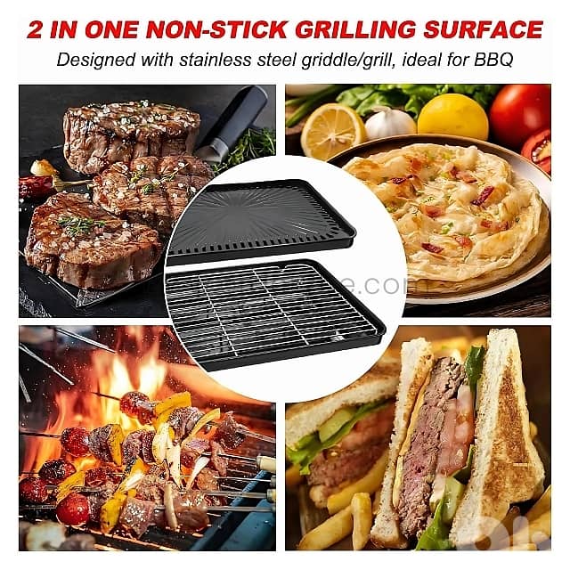 Portable Camping Grill Stove – Dual Flame, Carry Case & Drip Tray 7