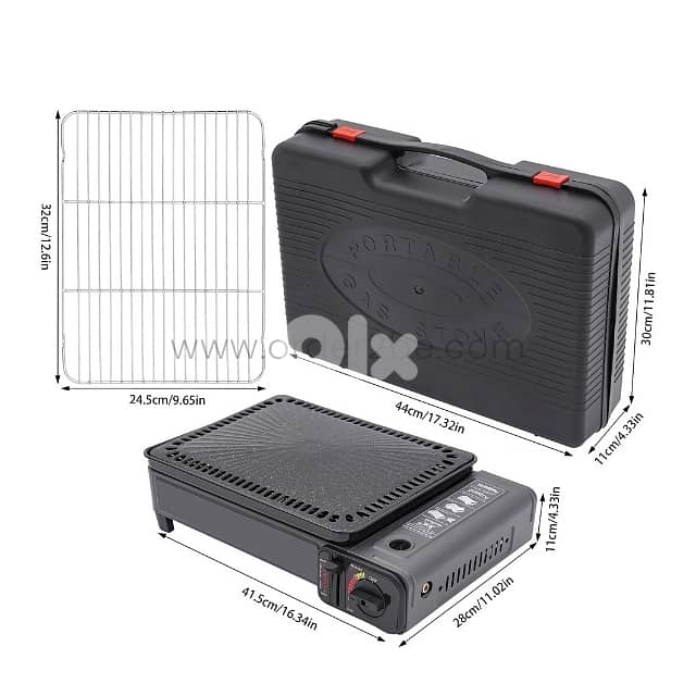 Portable Camping Grill Stove – Dual Flame, Carry Case & Drip Tray 14