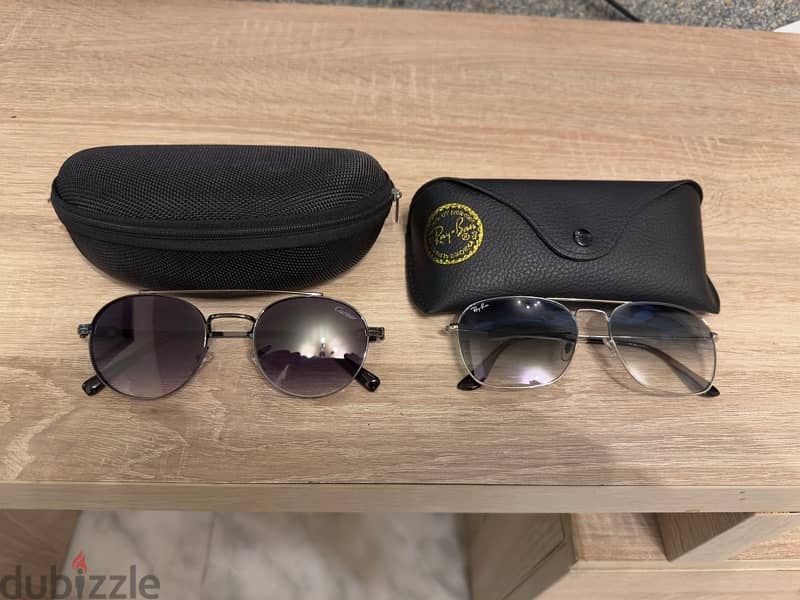 rayban silver made in italy and cartier used 2 month 1