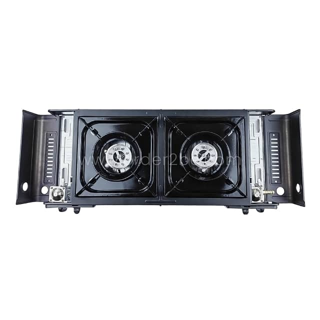 Portable Double-Burner Gas Stove – 17K BTU, Auto Ignition & Carry Case 8