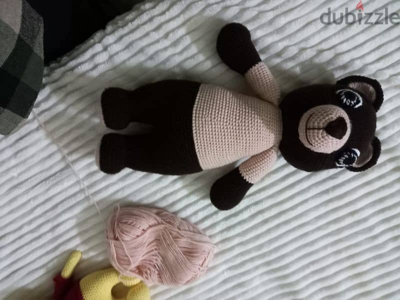 handmade knitted crochet toys 6