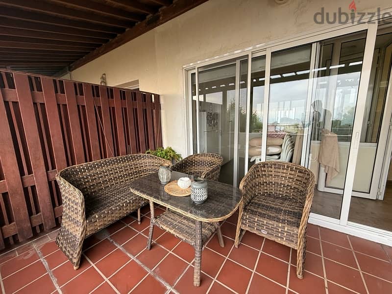 sea view chalet for rent at portemilio 3