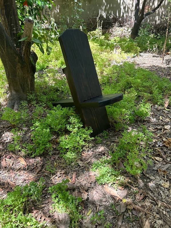 Shou Sugi Ban stargazing chair (aka viking chair) 0