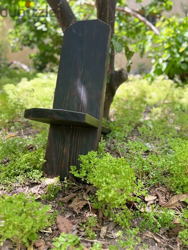 Shou Sugi Ban stargazing chair (aka viking chair) 2