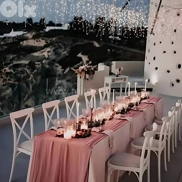 Minimalist Cross-Back Dining Chair – Stackable & Ultra-Durable (120kg) 7