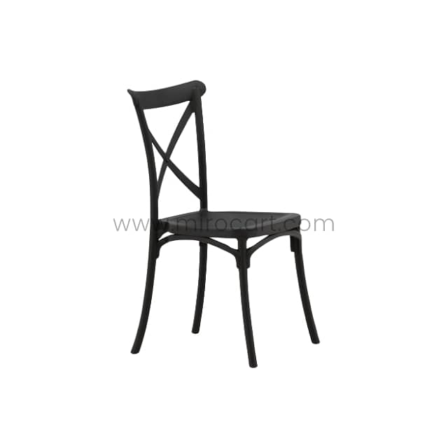 Minimalist Cross-Back Dining Chair – Stackable & Ultra-Durable (120kg) 16