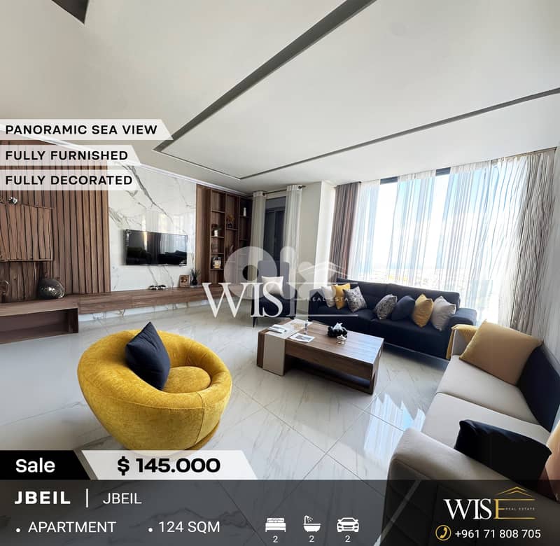 124 SQM fully furnished Apartment for SALE in Blat-Jbeil ! 0