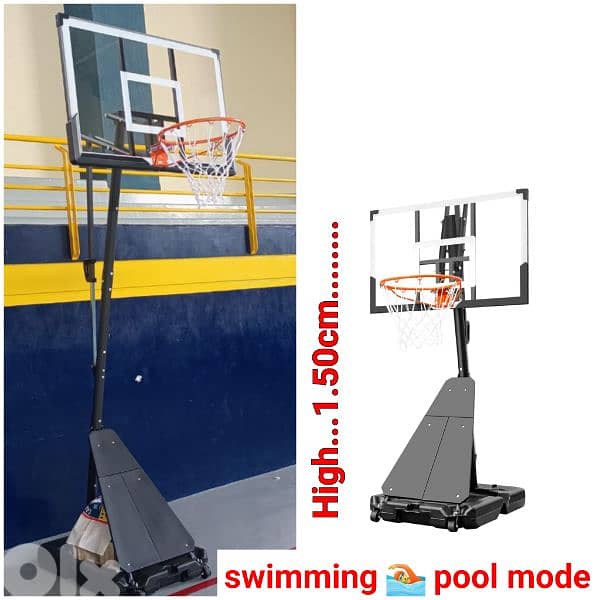 Now 280$ before 380$ hoop basketball stand (swimming pool mode) 0